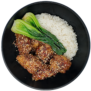 Sweet Sesame Chicken Rice Bowl
